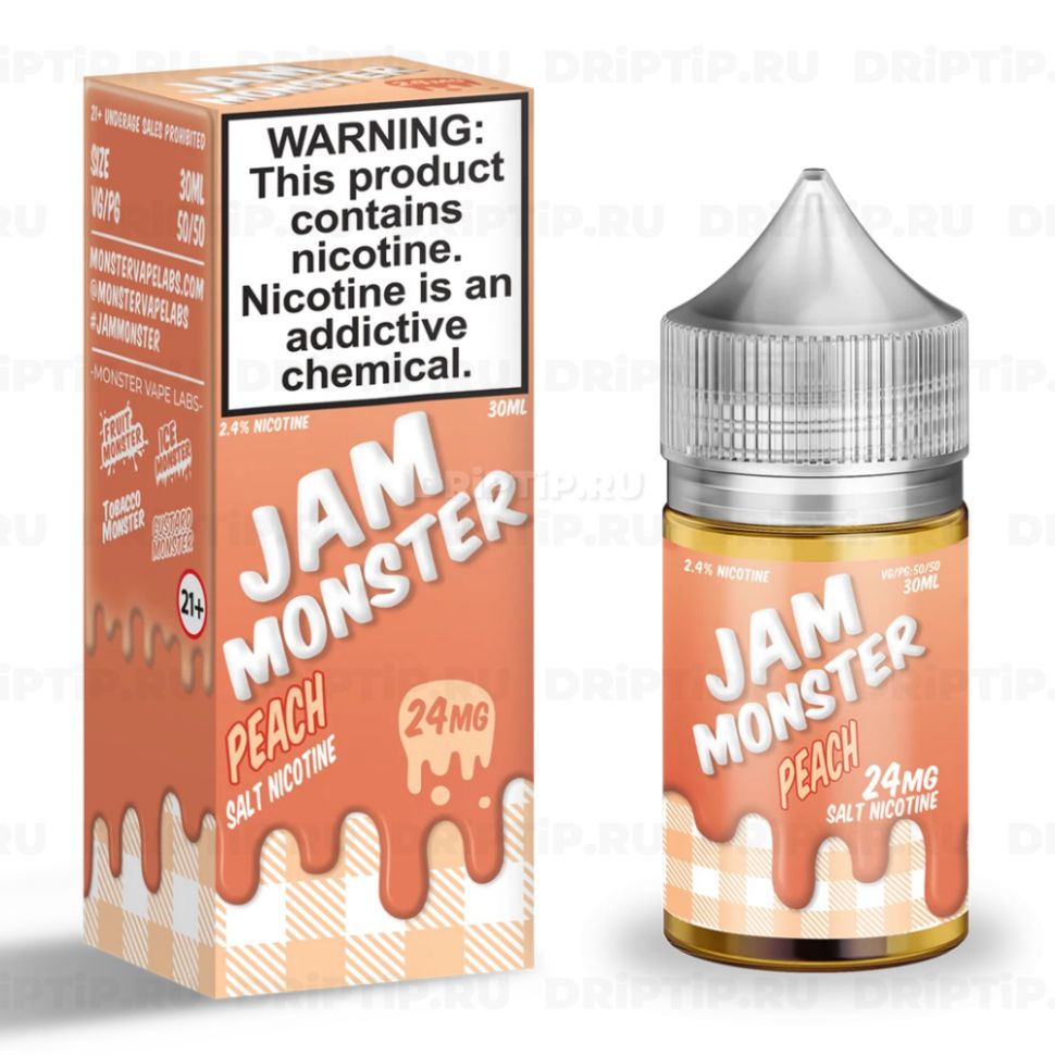 Жидкость Jam Monster Salt - Peach