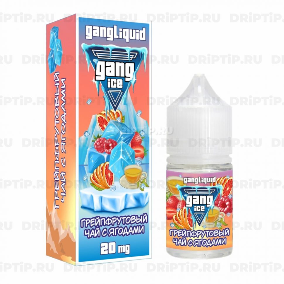 Жидкость Gang Ice Salt - Грейпфрутовый Чай Ягоды