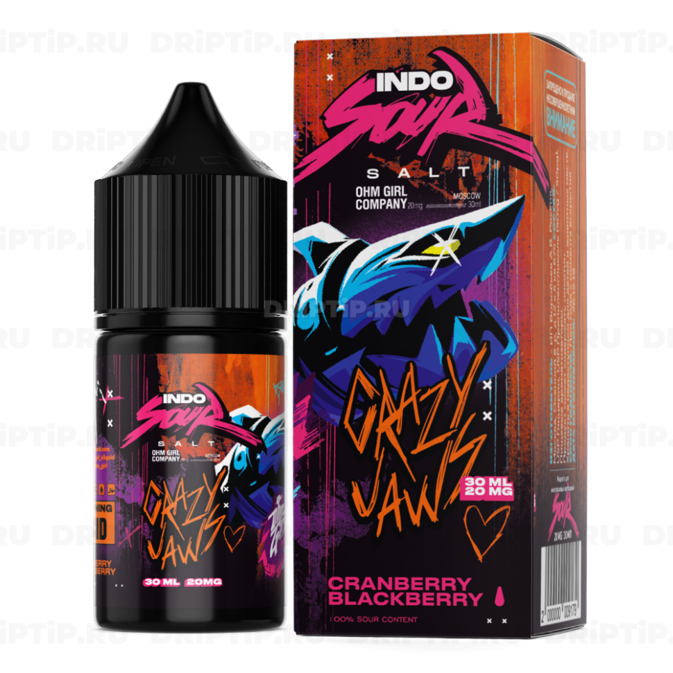 Жидкость Indo Sour Salt - Crazy Jaws