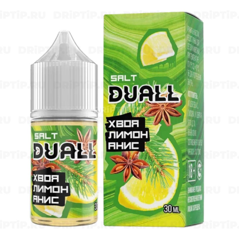 Жидкость Duall Salt - Хвоя Лимон Анис