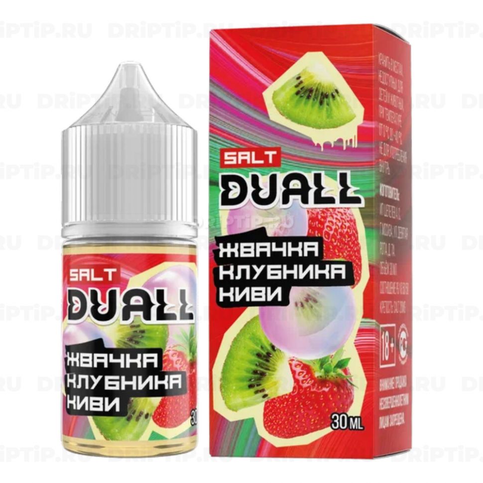 Жидкость Duall Salt - Жвачка Клубника Киви