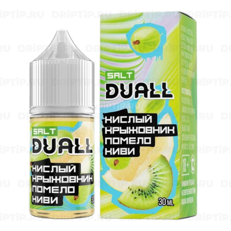Жидкость Duall Salt - Кислый Крыжовник Помело Киви