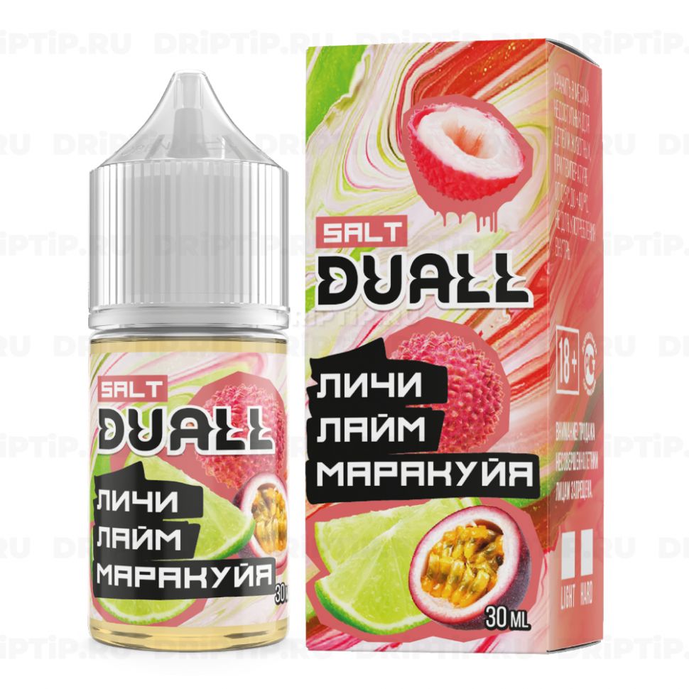 Жидкость Duall Salt - Личи Лайм Маракуйя