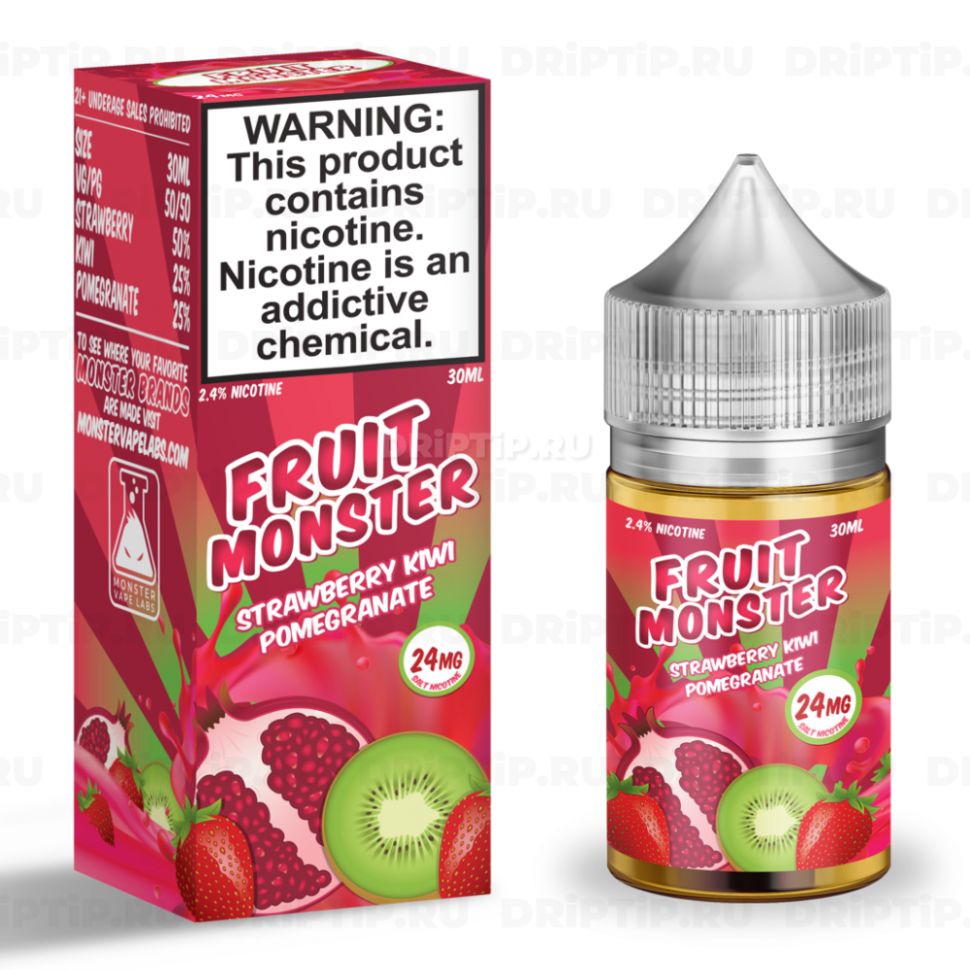 Жидкость Fruit Monster Salt - Strawberry Kiwi Pomegranate