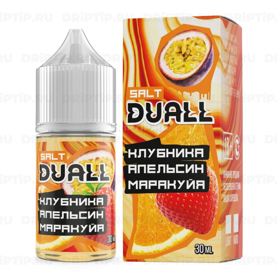 Жидкость Duall Salt - Клубника Апельсин Маракуйя