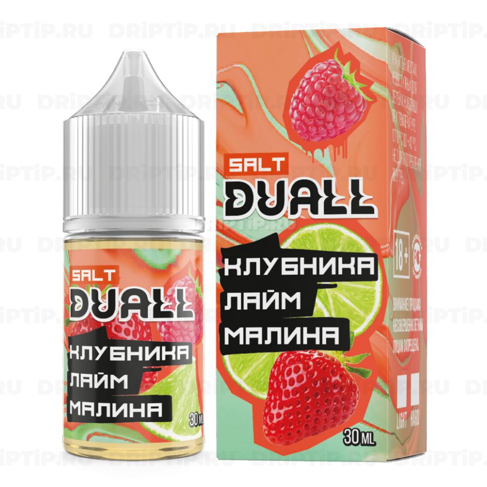 Жидкость Duall Salt - Клубника Лайм Малина