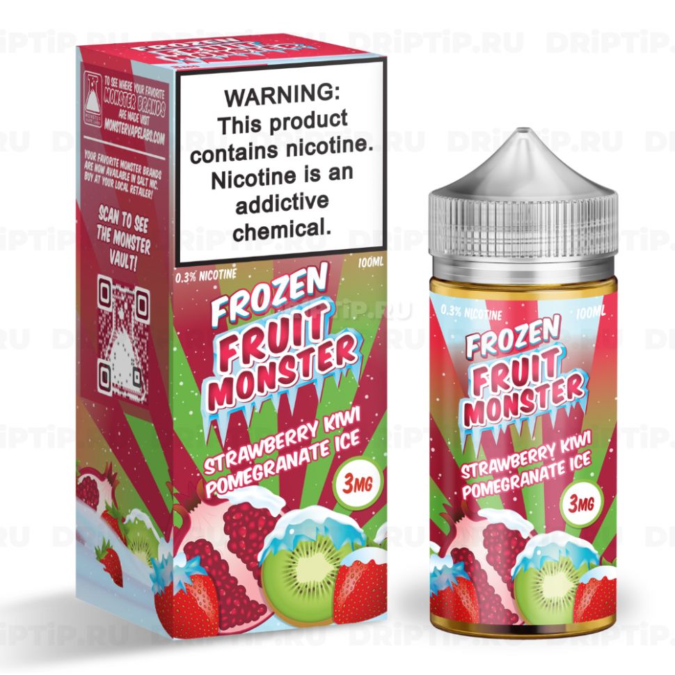 Жидкость Frozen Fruit Monster - Strawberry Kiwi Pomegranate Ice