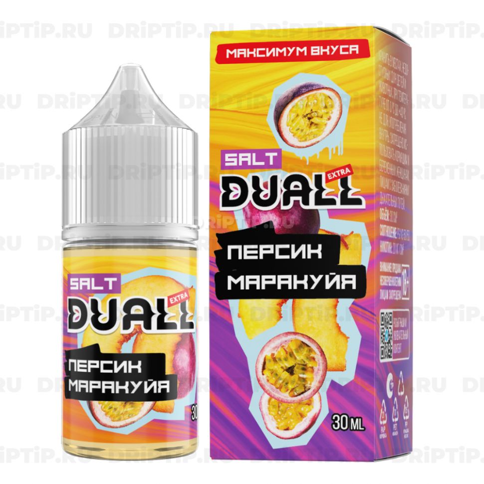 Жидкость Duall Salt Extra - Персик Маракуйя