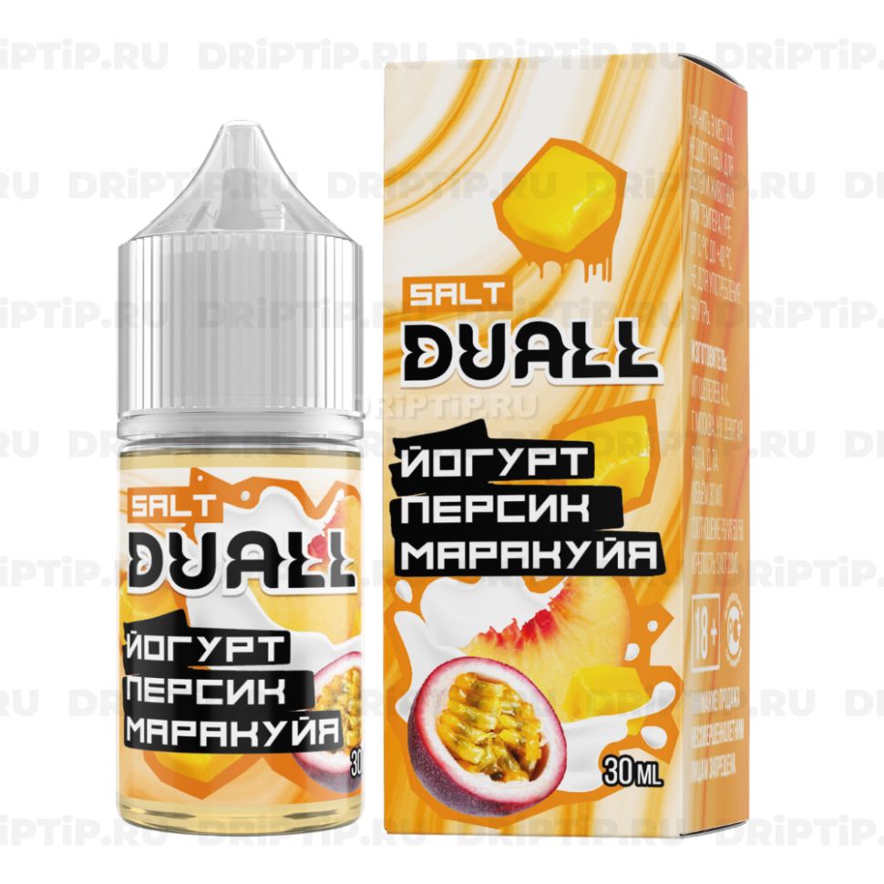 Жидкость Duall Salt - Йогурт Персик Маракуйя