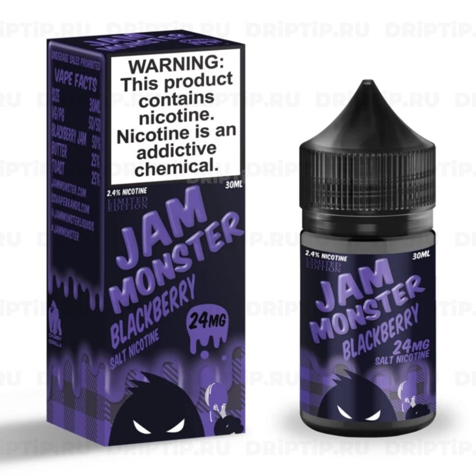 Жидкость Jam Monster Salt - Blackberry